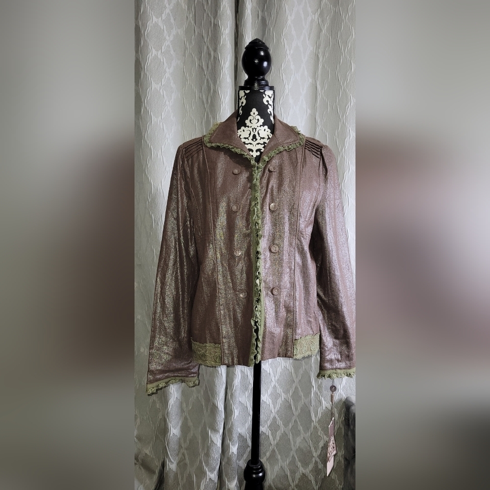 Urban Mango Women's Brown Shimmer Jacket